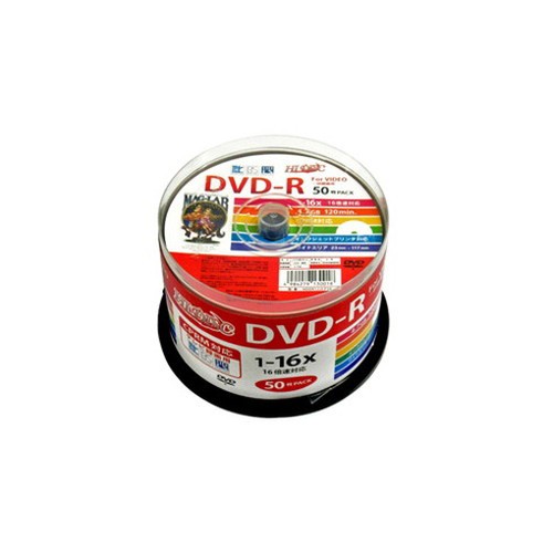 【5個セット】 HIDISC DVD-R 4.7GB 50枚スピンドル CPRM対応 ワイドプリンタブル  HDDR12JCP50X5(代引不可)【送料無料】｜au PAY マーケット