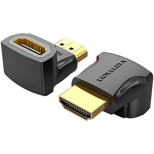 【2個入×10セット】 VENTION 4K対応 HDMI 90°折れ Male to Female アダプター AI-2182X10(代引不可)【送料無料】