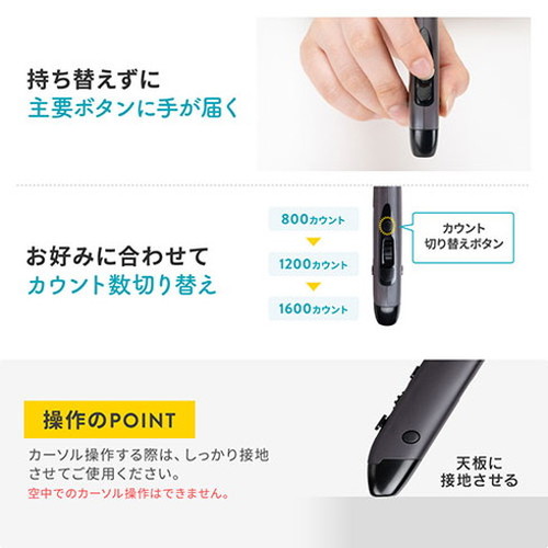 サンワサプライ Bluetoothペン型マウス(充電式) MA-PBB317DS(代引不可)【送料無料】の通販は