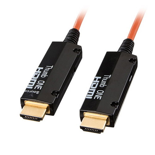 サンワサプライ 光ファイバHDMIケーブル 10m KM-HD20-FB10K(代引不可
