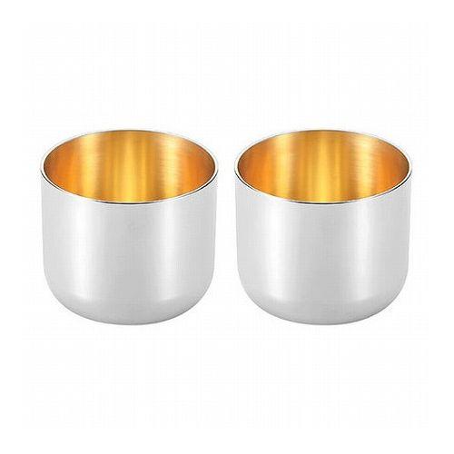 よこやま 燕熟の技 ステンレスぐい呑み(内面金メッキ) 2PC EJG-600 雑貨 ホビー インテリア 雑貨 雑貨品(代引不可)【送料無料】