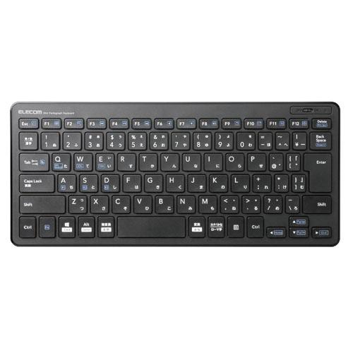 エレコム Bluetoothミニキーボード パンタグラフ式 薄型 マルチOS対応 ブラック TK-FBP100BK TK-FBP100BK パソコン(代引不可)【送料無料