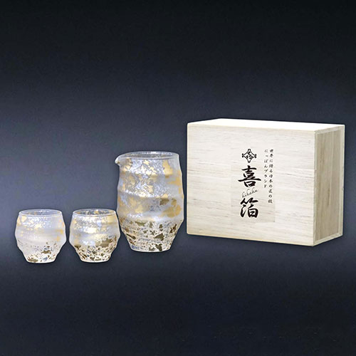 酒器　光楽造　金彩古代文 銀彩「光琳」酒器セット | 宮崎県綾町 | 三越伊勢丹ふるさと納税