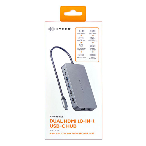 HYPER ハイパー HyperDrive デュアル4K HDMI 10in1 USB-Cハブ for M1/M2/M3 HP-HDM1H パソコン周辺機器(代引不可)【送料無料】_5