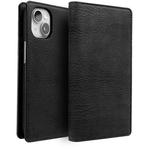 ABBI SIGNATURE VINTAGE イタリアンレザー MagSafe対応ダイアリーケース for iPhone 15 ブラック ABS26160i15 iPhone(代引不可)【送料無料】