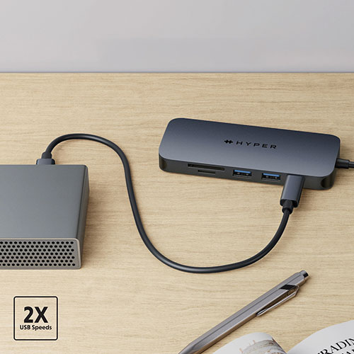HYPER ハイパー HyperDrive Next 8 Port USB-C ハブ HP-HD4004GL パソコン周辺機器(代引不可)【送料無料】_3