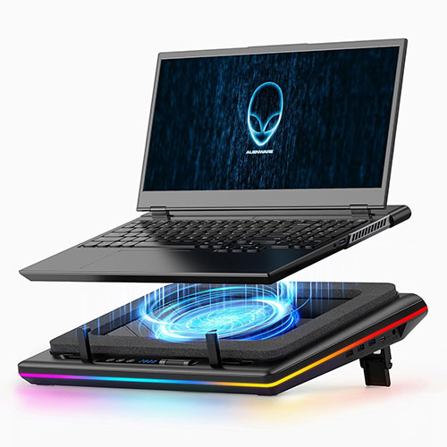 llano ノートパソコン 冷却パッド RGBライトモード 15-19インチ対応 