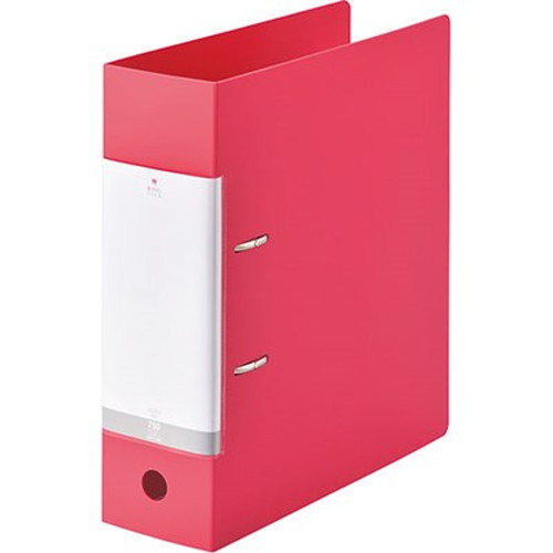 【5個セット】 LIHIT LAB. リクエスト D型リングファイル A4 赤 G2290-3-RDX5 雑貨(代引不可)【送料無料】