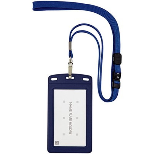 葵さん専用.5 5個セット】 オープン工業 吊り下げ名札 レザー調 タテ名刺 青 OPEN-K-NL-