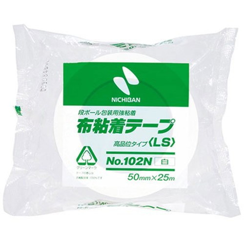 【5個セット】 ニチバン 布テープ102N 50×25 白 NB-102N5-50X5 雑貨(代引不可)【送料無料】の通販は 5,550円