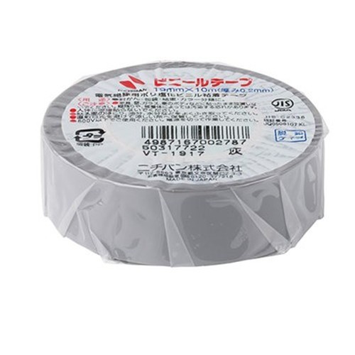 【30個セット】 ニチバン ビニールテープ 19mm 灰 NB-VT-1917X30 雑貨(代引不可)【送料無料】の通販は 4,687円