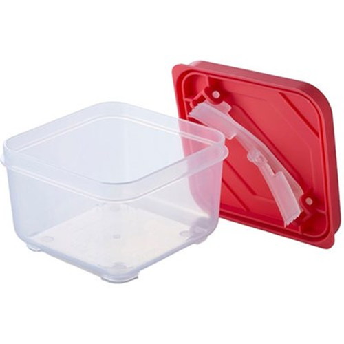 【5セット】 スマイルキッズ ふたがトングになる保存容器350ml サーモンピンク ATN-03SPX5 キッチン雑貨(代引不可)【送料無料】