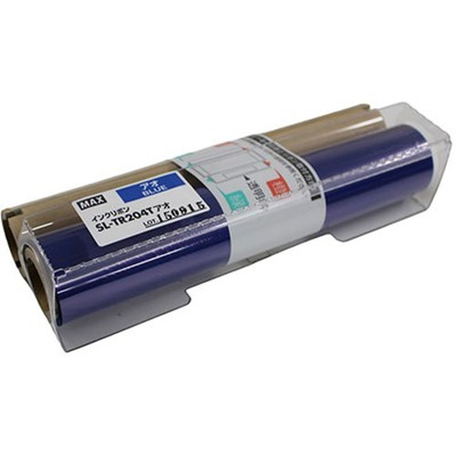MAX ビーポップ 詰替えインクリボン 50m巻 青 SL-TR204Tアオ IL90166 オフィス用品(代引不可)【送料無料】