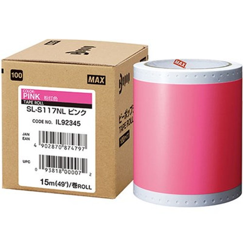MAX ビーポップ 15m×1巻 SL-S117NLピンク IL92345 オフィス用品(代引不可)【送料無料】
