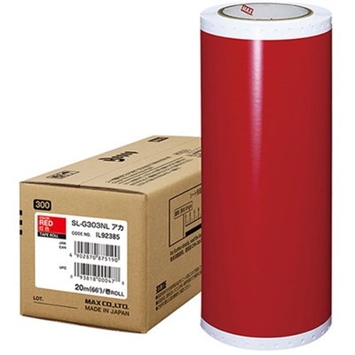 MAX ビーポップ 20m×1巻 SL-G303NLアカ IL92385 オフィス用品(代引不可)【送料無料】