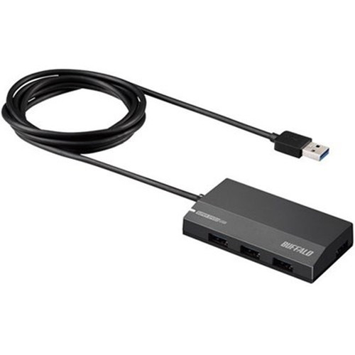 BUFFALO バッファロー USB3.0 スタンダード 4ポート セルフパワーハブ ブラック BSH4A120U3BK パソコン周辺機器(代引不可)【送料無料】