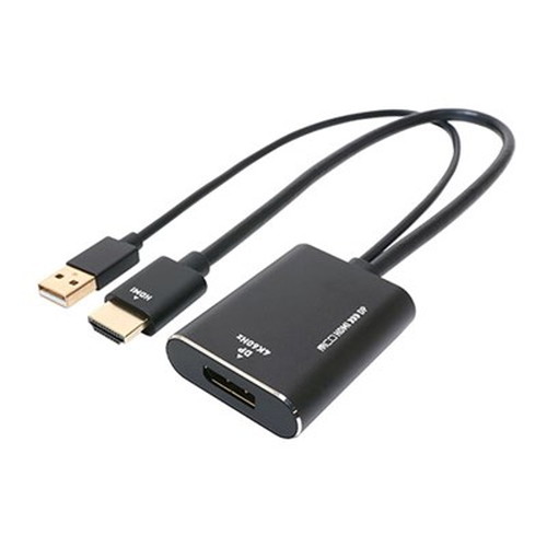 MCO HDMI-DisplayPort変換アダプタ 4K HDA-DP4K1/BK パソコンパーツ(代引不可)【メール便配送】【送料無料】の通販は