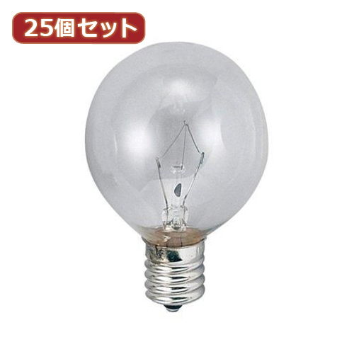YAZAWA 【25個セット】 ベビーボール球40WクリアE12 G501240CX25 家電 照明器具 照明器具【送料無料】