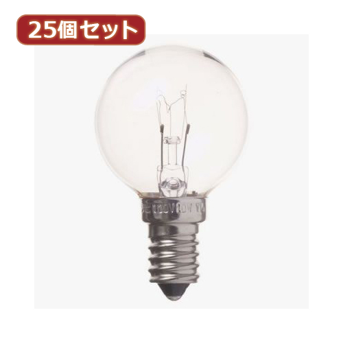 YAZAWA 【25個セット】 ベビーボール球10WクリアE14 G401410CX25 家電 照明器具 照明器具【送料無料】の通販は 8,674円