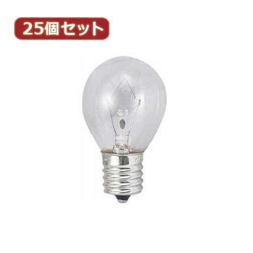 YAZAWA 【25個セット】 クリプトンミニランプ25W形クリア KS351722CX25 家電 照明器具 照明器具【送料無料】