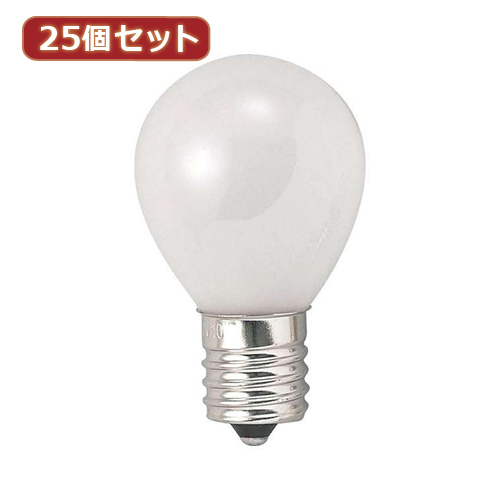 YAZAWA 【25個セット】 クリプトンミニランプ25W形フロスト KS351722FX25 家電 照明器具 照明器具【送料無料】の通販は 8,530円