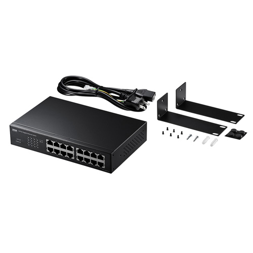 サンワサプライ Giga対応スイッチングハブ(16ポート)ループ検知機能つき LAN-GIGAH16L【送料無料】