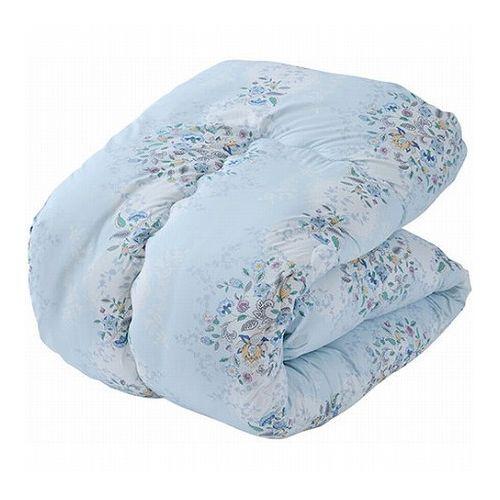 ミントン 合繊掛けふとん ブルー 約150×210cm C6084648(代引不可)【送料無料】