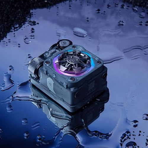 Muzen Cyber Cube Premium Bluetoothスピーカー 宇宙船をイメージしたサイバーパンクな近未来デザイン グレー MW-PVXLI-GY(代引不可)【送料無料】_2