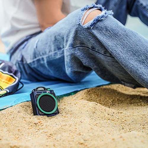 Muzen Wild Go Bluetoothスピーカー 頑丈でありながらフレッシュなデザイン/コンパクト/パワフルなサウンド ブルー MW-PVEI-BL(代引不可)【送料無料】_1