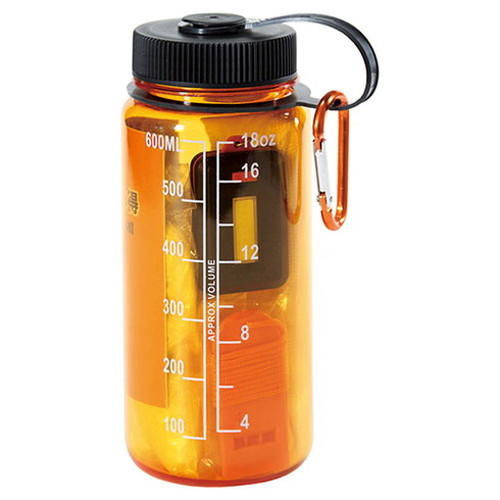 【5本セット】 防災ボトル7点セット ボトル(約600ml)(約φ76×180mm)・COBライト・レインポンチョ・ホイッスル・軍手・防災の心得・カラビナ 22558207X5【送料無料】
