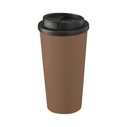 【5個セット】 ダブルウォールタンブラー550ml(コーヒー配合タイプ) 2層構造・約550ml・約φ92×176mm ブラウン 22549408X5【送料無料】