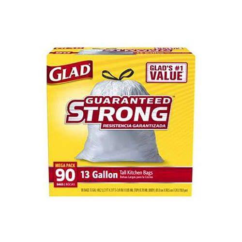 【90枚入り×4セット】 クロロックス GLAD TALL KITCHEN DRAWSTRING グラッド 紐付きゴミ袋 42.9L 破れにくいストレッチ加工 IGL0004X4【送料無料】