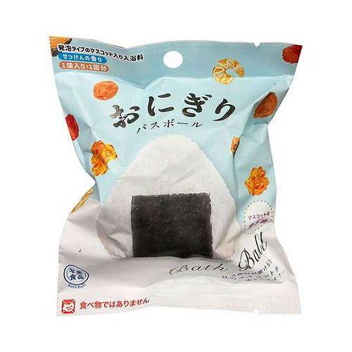 【1ケース(24個入)】 ノルコーポレーション バスボール 発泡タイプの入浴剤 写実食品 おにぎり OBONG0101X24【送料無料】