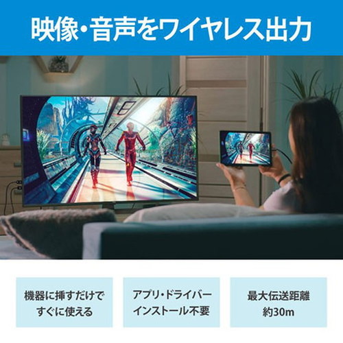 ラトックシステム ワイヤレスHDMI送受信機(USB-C to HDMI) 映像・音声をテレビに無線出力 RS-WLHD2【送料無料】_2
