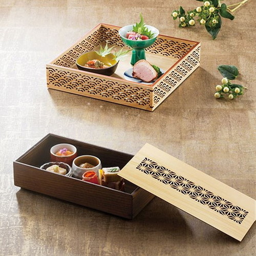 ヤマコー 用美 業務用 ひのき細密盛器 青海波 yamaco27575(代引不可)【送料無料】