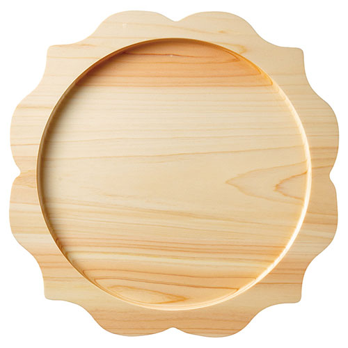 ヤマコー 用美 業務用 ひのきくり抜き料理トレーA yamaco38178(代引不可)【送料無料】