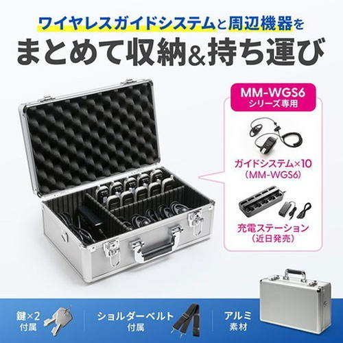 サンワサプライ キャリングアルミケース シルバー MM-WGS6-BOX1(代引不可)【送料無料】_1