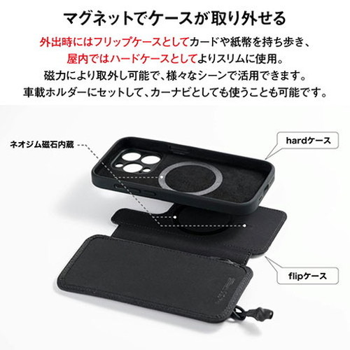 the150 キャッシュレス時代のiPhoneケース Wrapup 栃木レザー iPhone15用 ブラック THE150-0021-BK-TL(代引不可)【送料無料】