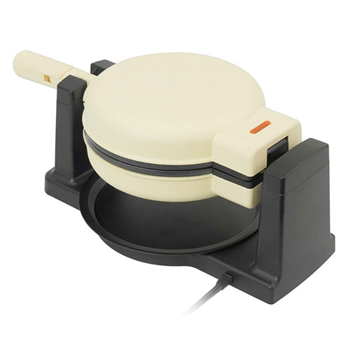 サンコー 回転羽つき屋台焼き ぐるり庵 ぐるぐる回して素早くムラなく羽つきの屋台焼きを作れる クリームホワイト TKYK25HWH(代引不可)【送料無料】