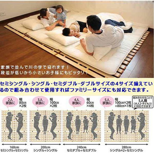 オスマック 薄型軽量幅広すのこベッドロール式 ダブル MY-140(代引不可)【送料無料】_5