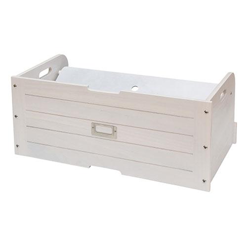 オスマック 下駄箱下収納ボックス 幅52cm ホワイト GKS-520W(代引不可)【送料無料】