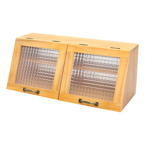 オスマック 天然木桐材の軽量木製ショーケース W60cm×H25cm ライトブラウン CFB-602525LB(代引不可)【送料無料】