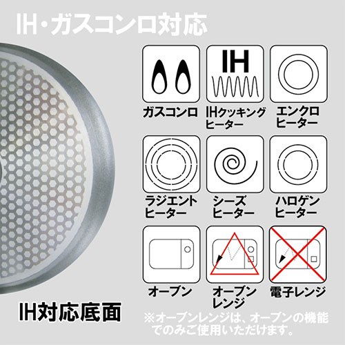 ガストロラックス バイオタンBIOTAN IH・ガス対応深型フライパン 20cm 固定ハンドル PFOS/PFOAフリー Gastrolux17220(代引不可)【送料無料】_5