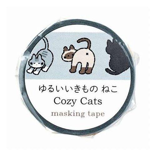 【10個セット】 ARTEC マスキングテープ ゆるいどうぶつ ねこ 手帳やラッピングにゆるどうぶつでのんびり癒しを ATC74650X10(代引不可)【送料無料】