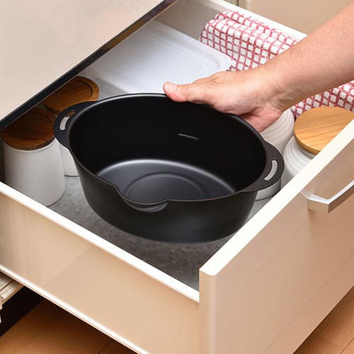 【5個セット】 プチオーバル揚げ鍋 15×20cm 小ぶりな形状 収納コンパクト 油を移しやすい口付き POA-001X5(代引不可)【送料無料】_4