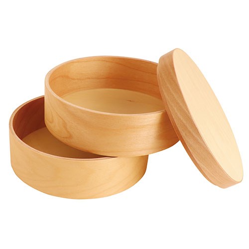 ヤマコー てまひま工房 弁当箱 電子レンジ対応 2段 わっぱ弁当 yamaco78939(代引不可)【送料無料】_1
