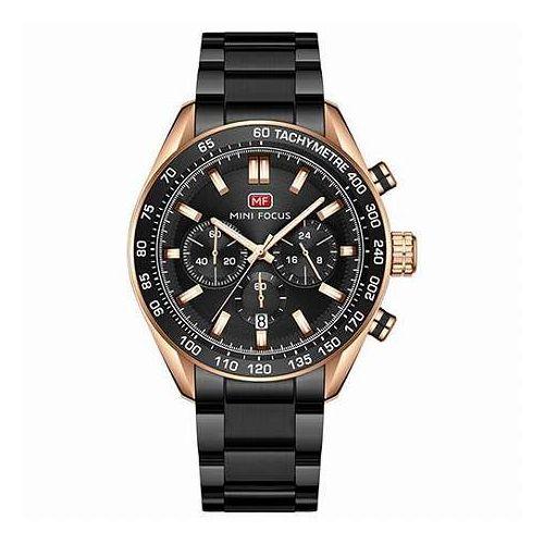 MINIFOCUS ミニフォーカス 0403G メンズ 腕時計 クロノグラフ リーズナブルで高品質 ブラック×ブロンズ MF0403G-03(代引不可)【送料無料】