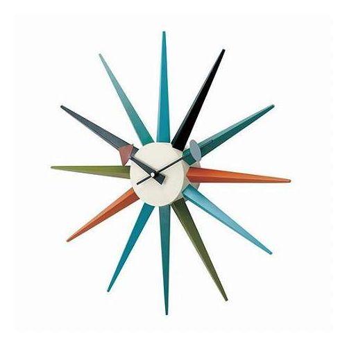 George Nelson ジョージネルソン 掛時計 サンバーストクロック Nelson Clockシリーズの代表的なデザイン カラフル GN396C(代引不可)【送料無料】