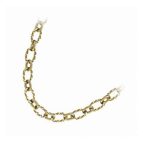 GRANER グランナー ステンレス ツイストロープネックレス 男女兼用(メンズ&レディース) 50cm ゴールド GR-004(代引不可)【送料無料】