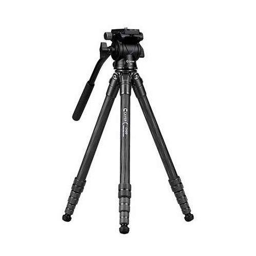 CAYER カイヤー コンパクトカーボン三脚 CH20S1 4段 脚径19mm ブラック VCAYER-CH20S1BK(代引不可)【送料無料】